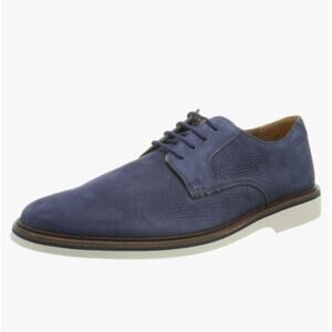Clarks Men's Derby Lace-Up Oxford Dress Shoe Blue Size 8.5